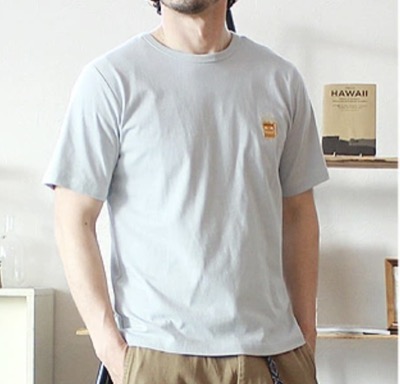 In’crewsive（インクルーシブ） 　6.5オンス コットン ワンポイント刺繍Tシャツ