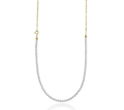 STAR JEWELRY（スタージュエリー）　K10 ネックレス PEARL&CHAIN