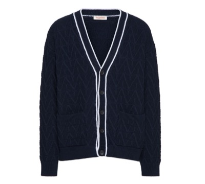 VALENTINO（ヴァレンティノ）　TOILE ICONOGRAPHE COTTON CARDIGAN