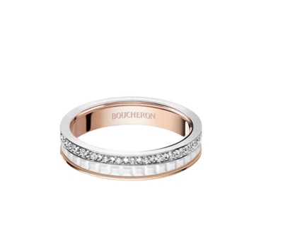 BOUCHERON（ブシュロン）　QUATRE WHITE EDITION キャトル ホワイト ダイヤモンド リング ハーフ