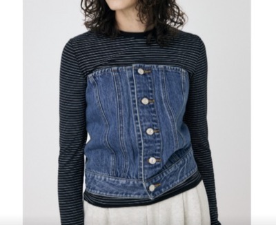MOUSSY（マウジー）　DENIM BARE ビスチェ