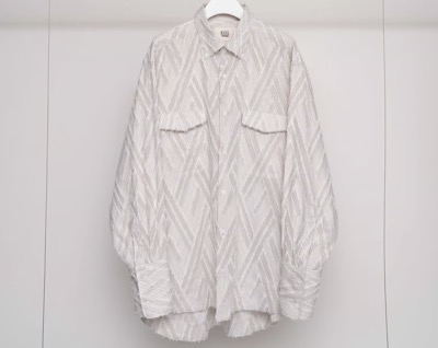 SOL（ソル）　JACQUARD FRINGE SHIRT