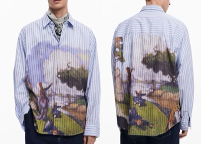 Desigual.（デシグアル）　風景柄のシャツ