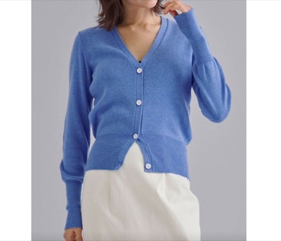 Louren（ローレン）　Vneck knit compact cardigan