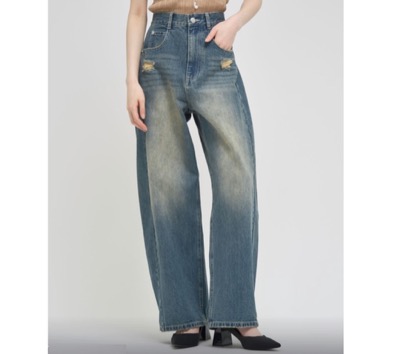 Louren（ローレン）　switching denim