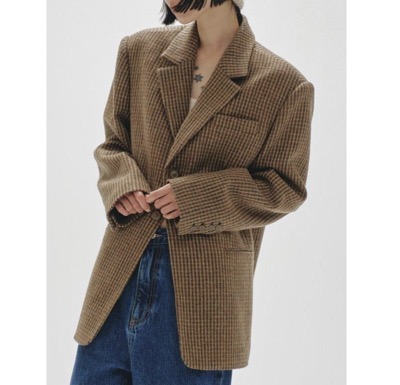TODAYFUL（トゥデイフル）　Wool100% Check Jacket