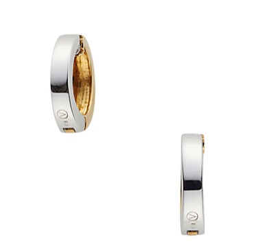 Vendome Aoyama（ヴァンドーム青山）　ホワイトゴールド イエローゴールド イヤリング