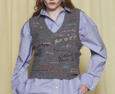 MAISON SPECIAL（メゾンスペシャル）　Embroidery Vest