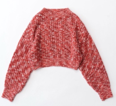 MAISON SPECIAL（メゾンスペシャル）　Splashed Pattern Knit Wear/かすりニットプルオーバー