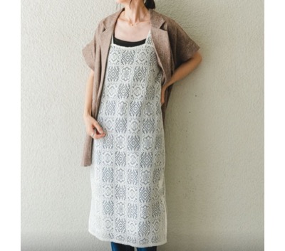 ITEMS URBANRESEARCH（アイテムズアーバンリサーチ）　レースレイヤードワンピース