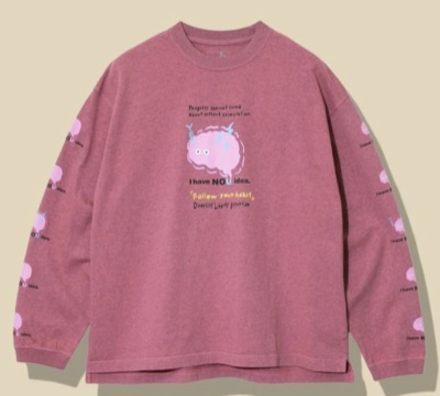 go slow caravan（ゴースローキャラバン）　メランジェ G/D I HAVE NOU IDEA. ロングスリーブ TEE