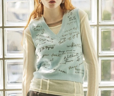 MAISON SPECIAL（メゾンスペシャル）　Embroidery Vest
