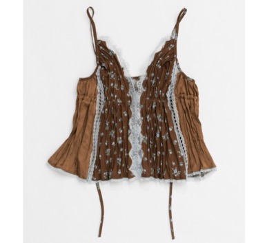 MAISON SPECIAL（メゾンスペシャル）　Small Floral Pattern Washer Process Camisole