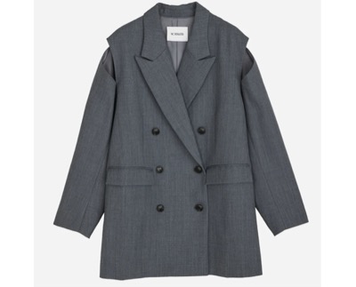NOUNLESS（ナウンレス）　SHOULDER SLIT TAILORED JACKET