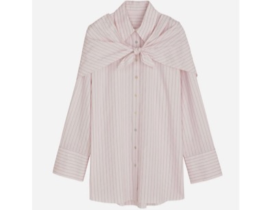nounless（ナウンレス）　STRIPE SHIRT WITH SCARF