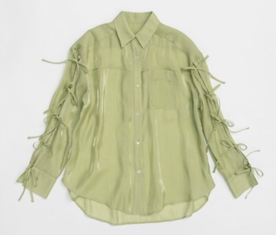 MAISON SPECIAL（メゾンスペシャル）　Oversize Shear Ribbon Shirt