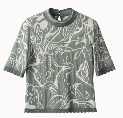 MURRAL（ミューラル）　Flower vein knit tops