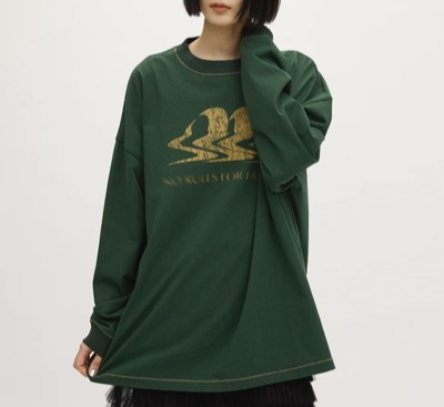 Ameri vintage（アメリビンテージ）　AM LOGO OVER LONG TEE