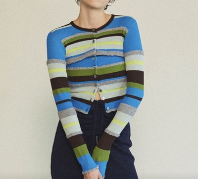 MAISON SPECIAL（メゾンスペシャル）　Multiway Colorful Border Cardigan