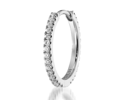 STAR JEWELRY（スタージュエリー）　K18 ピアス CLICK HOOP PIERCED EARRING(M)(片耳用)