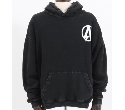 ADAM PATEK（アダムパテック）　mpa3251-sulfur dyeing brushed back pullover hoodie パーカー