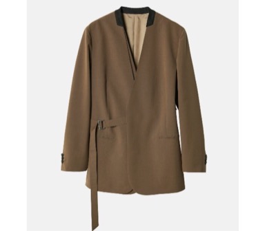LE CIEL BLEU（ルシェルブルー）　Double Breast Collarless Jacket