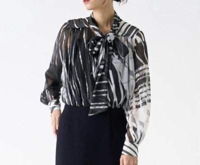 LANVIN COLLECTION（ランバン コレクション）　シフォンブラウス