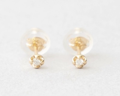 Jouete（ジュエッテ）　K10YG ダイヤモンド ピアス