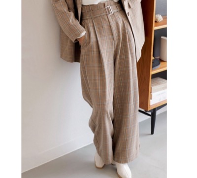 VIS（ビス）　High waist wide pants
