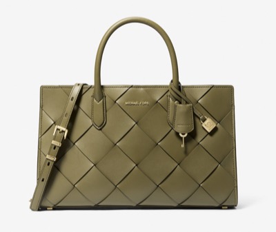MICHAEL KORS（マイケルコース）　SCARLETT ウーヴン レザー サッチェル ミディアム