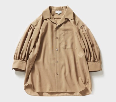 HYKE（ハイク）　T/W VOILE BALLOON SLEEVE BLOUSE