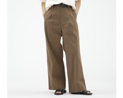 MHL（エムエイチエル）　OVERDYE MELANGE COTTON LINEN