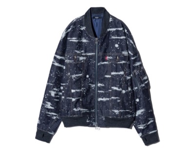 glamb（グラム）　Splash Jacquard Denim MA-1