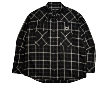 roarguns（ロアーガンズ）　OMBRE CHECK SHIRT HORSESHOE