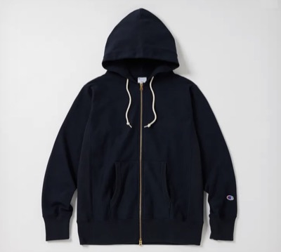 Champion（チャンピオン）　リバースウィーブ(R)ジップフーデットスウェットシャツ