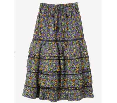 MUVEIL（ミュベール）　Floral Print Skirt