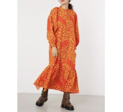 RODEO CROWNS WIDE BOWL（ロデオクラウンズ ワイドボウル）　floral ワンピース
