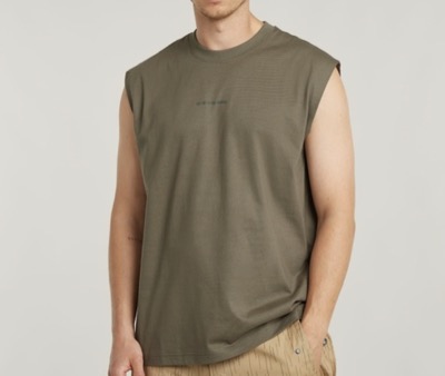 G-STAR RAW（ジースター・ロゥ）　オーバーサイズワンポイントスリーブレスTシャツ