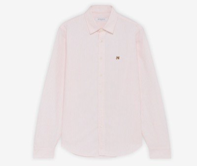 Maison Kitsuné（メゾンキツネ）　JP EXCLUSIVE フォックスヘッド エンブロイダリー ストライプ シャツ