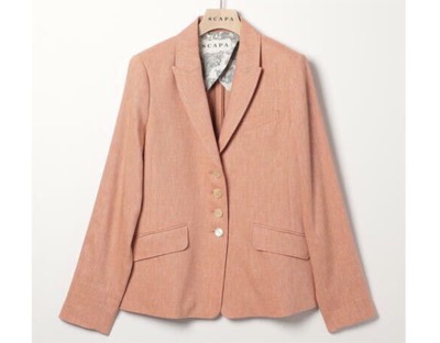 SCAPA（スキャパ）　リネンコットンストレッチジャケット