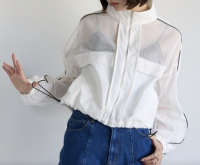 SOTT（ソット）　Mixed-Material Track Jacket　異素材トラックジャケット