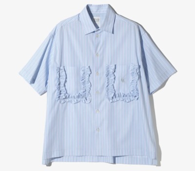 RhodolirioN（ロドリリオン）　FRILL POCKET SHIRT
