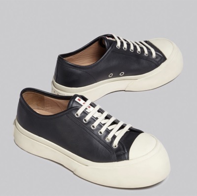 MARNI（マルニ）　FUSSBETT ナッパレザー PABLOレースアップスニーカー
