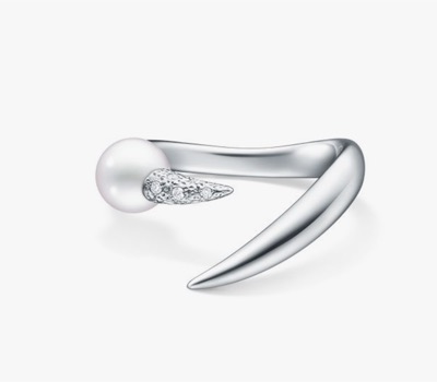 TASAKI（タサキ）　デインジャー ホーン プラス ダイヤモンド パヴェ リング