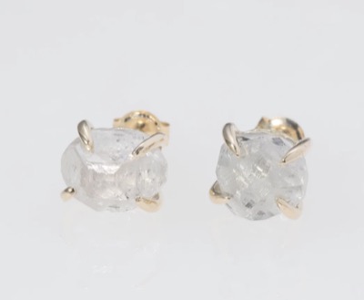 ENEY（エネイ）　GENSEKI 2CT K10YG PIERCED EARRINGS