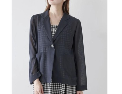 SNIDEL（スナイデル）　Sustainableシアーシャツジャケット