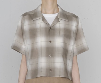 HYKE（ハイク）　T/W OMBRE CHECK SHIRT