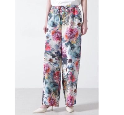 STUMBLY（スタンブリー）　Printed Flower Easy Pants