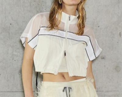 MAISON SPECIAL（メゾンスペシャル）　Color Block Half Sleeve Tops