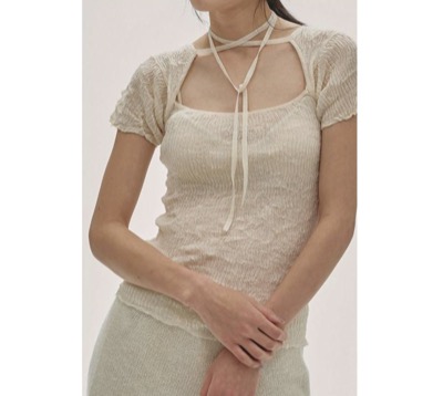 TODAYFUL（トゥデイフル）　2way Sheer Knittops